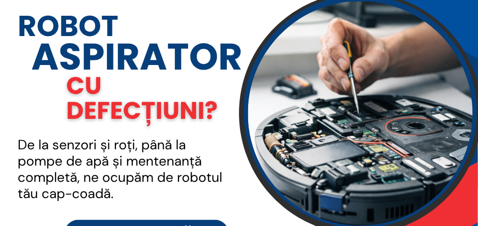 Ai un robot aspirator aspiră slab sau nu mai funcționează?