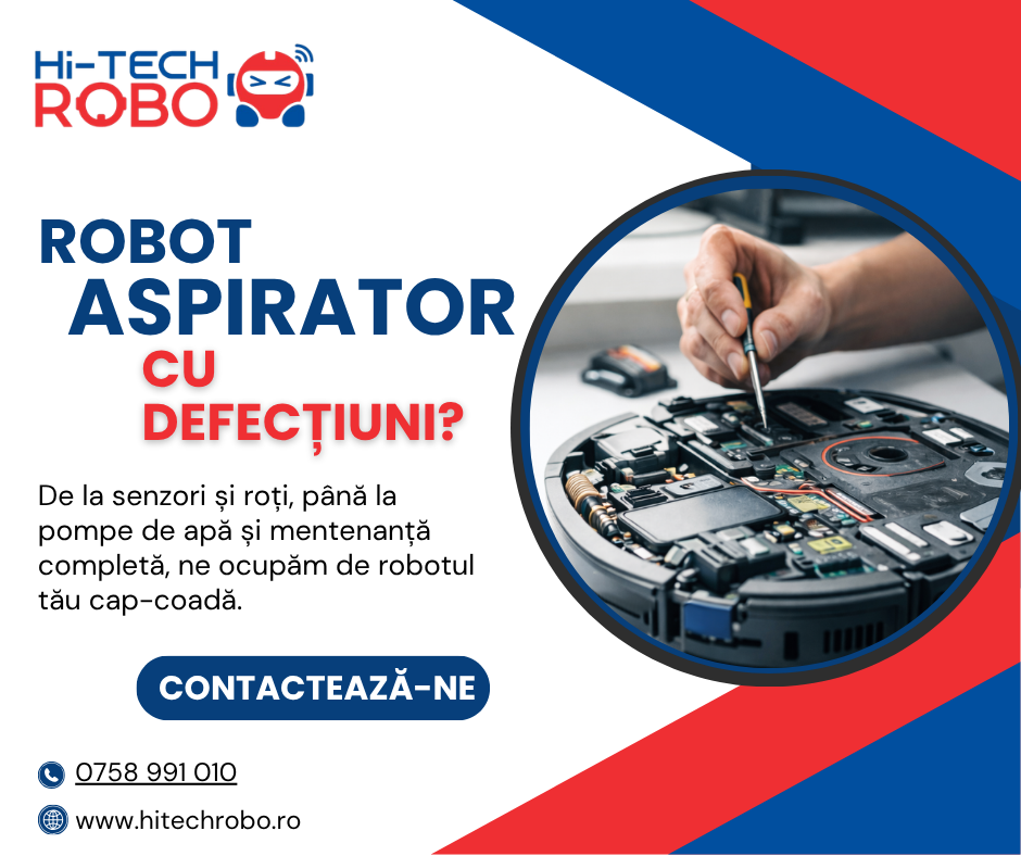Ai un robot aspirator aspiră slab sau nu mai funcționează?